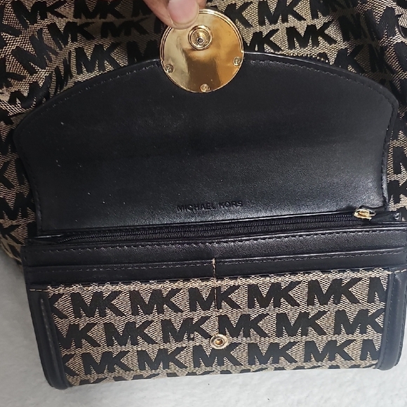 Michael Kors Black and Brown Logo Backpack main image 12